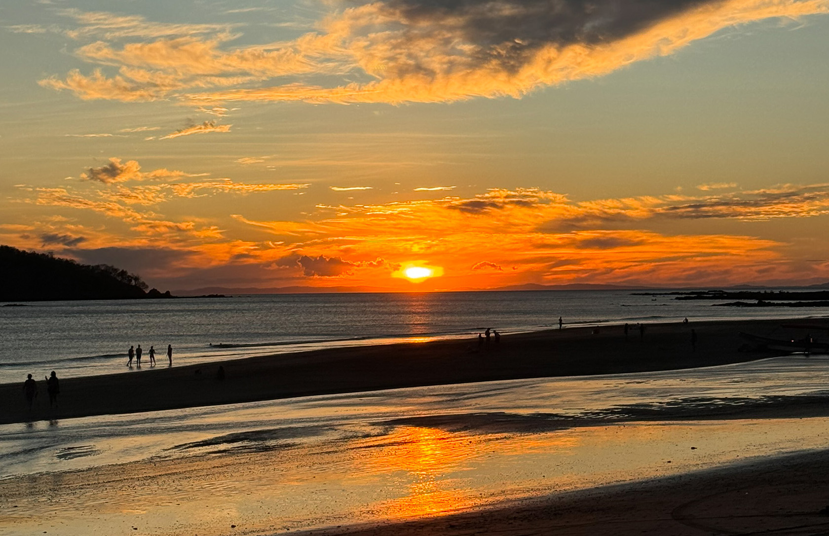 Santa Teresa Panama sunset beach